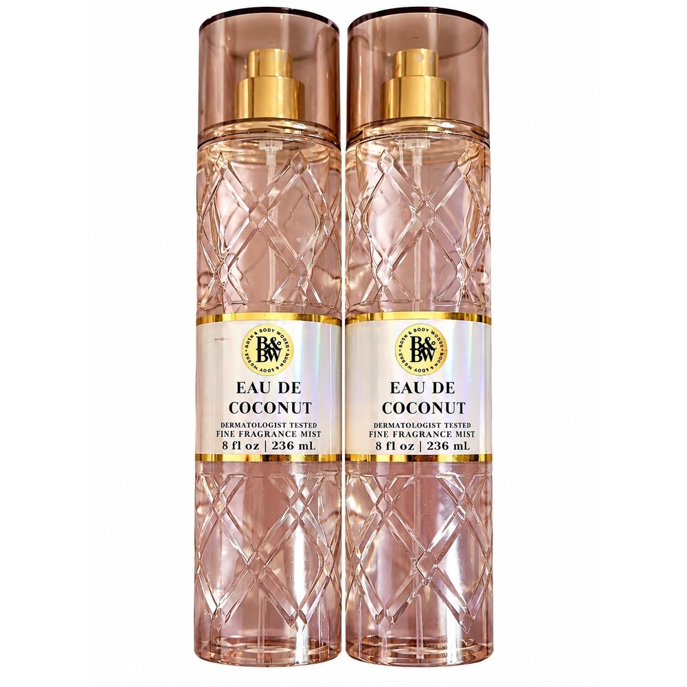 Bath And Body Works Eau De Coconut Fine Fragrance Mist 8 Oz Set Of 2 Retired
